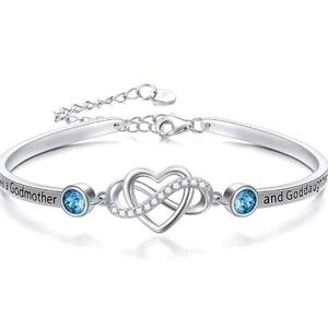Aoboco Godmother Goddaughter Sterling Bracelet